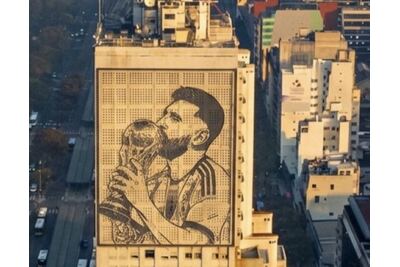García Moritán quiere sacar a Evita de la 9 de Julio y reemplazarla por Lionel Messi