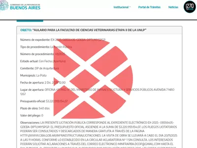 Escándalo de sobreprecios: Desde provincia lanzan licitación de $3.220 millones para el Aulario de la Facultad de Ciencias Veterinarias Etapa II de la UNLP