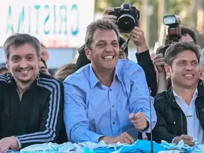 Kicillof, Máximo Kirchner y Massa se reunieron para definir una postura común sobre las PASO