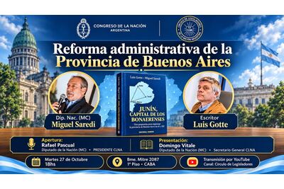 Miguel Saredi presentará “Junín, Capital de los Bonaerenses” y pondrá el foco en las desigualdades del Conurbano
