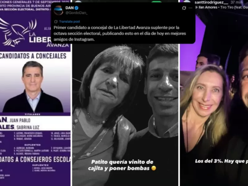 Escándalo en La Plata: un candidato de La Libertad Avanza se burló de Karina Milei y Patricia Bullrich en sus redes