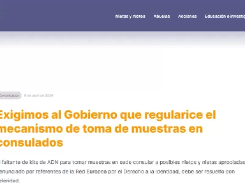 El gobierno de Milei desfinancia la búsqueda de bebés apropiados durante la Dictadura