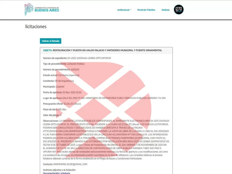 Kicillof autorizó una obra de más de 1200 millones de pesos para Guaminí, un municipio de 11 mil habitantes