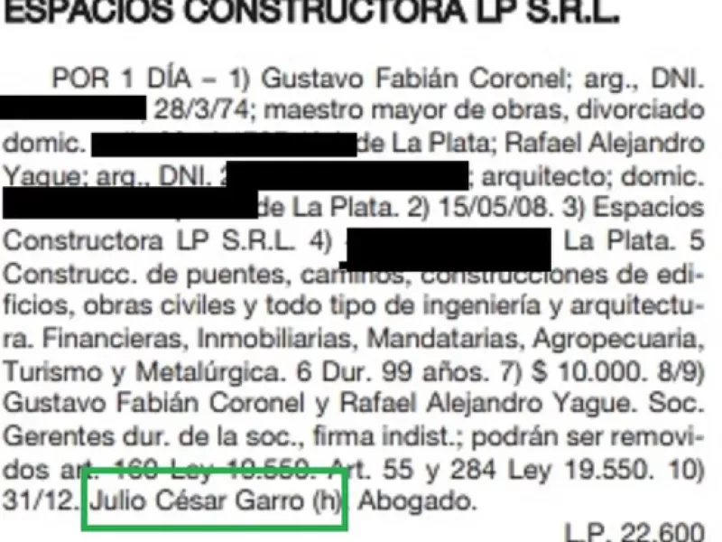 Julio Garro y las obras fantasma: la empresa mimada que siempre ganaba