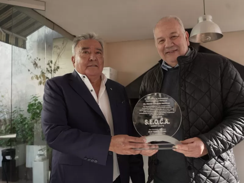 El secretario general del SEOCA recibió al rector de la UNLAM