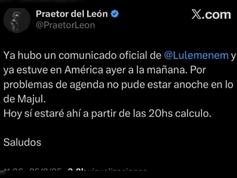 Venía twitteando como un campeón y se comió la curva: ¿Martín Menem reveló sin querer su cuenta troll de X?