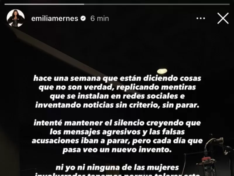 Emilia Mernes rompió el silencio: “Estoy angustiada y asustada por el odio en redes”