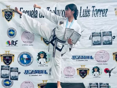 Con apenas 15 a&ntilde;os, Simona Trejo ya deja en alto el nombre de La Plata y de Argentina en el taekwondo