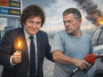 Solo falta que encienda la mecha y explote todo: nueva suba de combustibles avalada por Milei