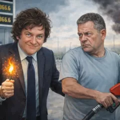 Solo falta que encienda la mecha y explote todo: nueva suba de combustibles avalada por Milei